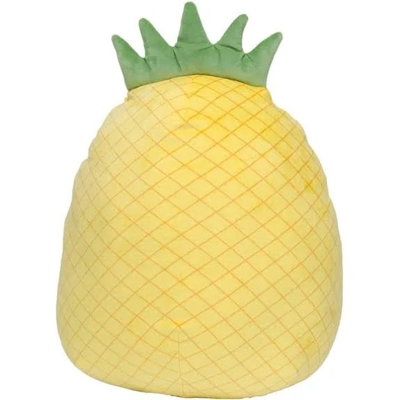 MAUI the Pineapple COLLECTIBLE Squishmallow Pink bow on green leaves 16”-20” - Picture 2 of 4